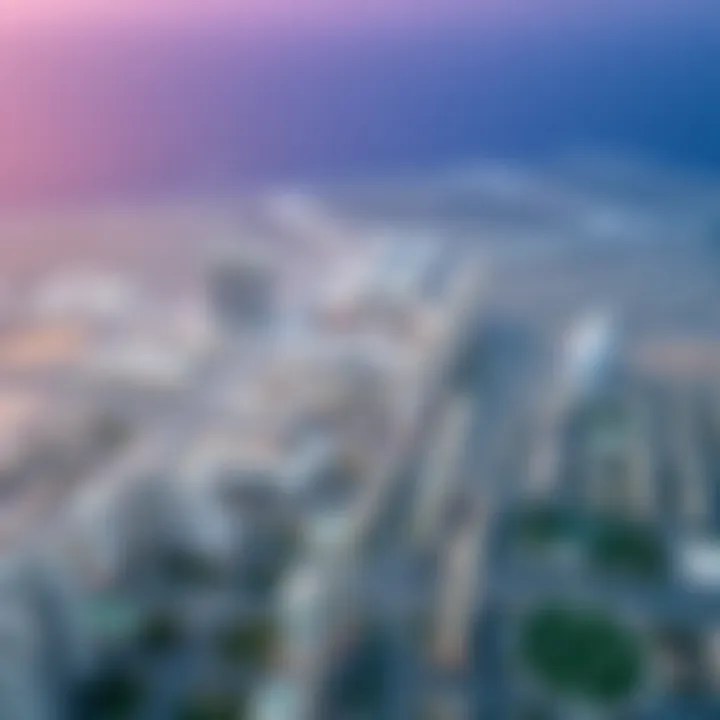 Expansive Development of Dubai South Aerial view of Dubai South showcasing its expansive development and infrastructure.