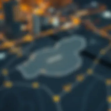 Strategic Location of Dubai South Map highlighting the strategic location of Dubai South in relation to major highways and the airport.