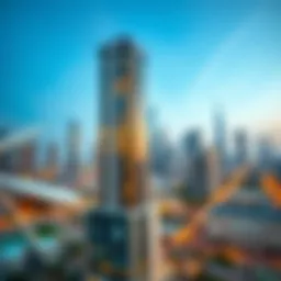 Aerial view of Dubai skyline showcasing modern architecture