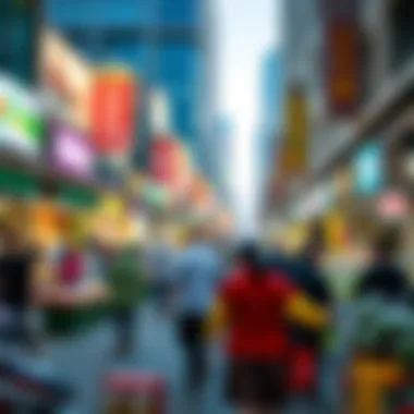 A vibrant market scene illustrating the dynamic nature of Dubai's real estate sector