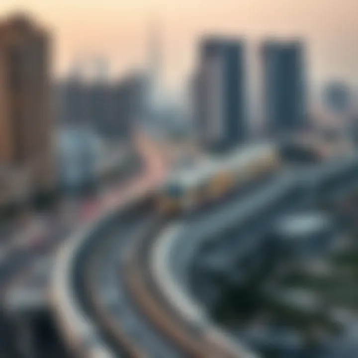 Urban development plan showcasing metro integration