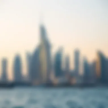 Iconic Dubai Skyline Dubai skyline showcasing iconic architecture