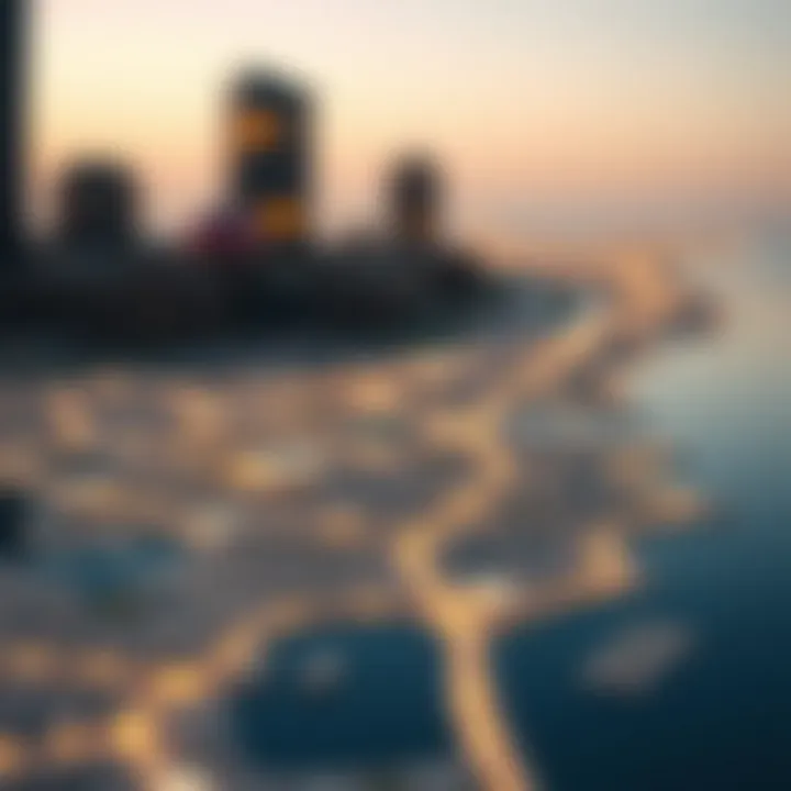 Map highlighting the strategic position of Al Qusais within Dubai