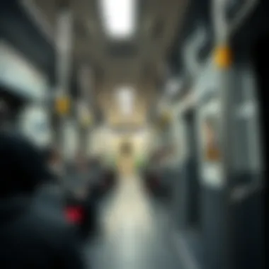 Passengers enjoying a ride on the modern Dubai Metro, reflecting efficiency and comfort