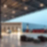 A modern warehouse facility in Dubai showcasing advanced logistics technology